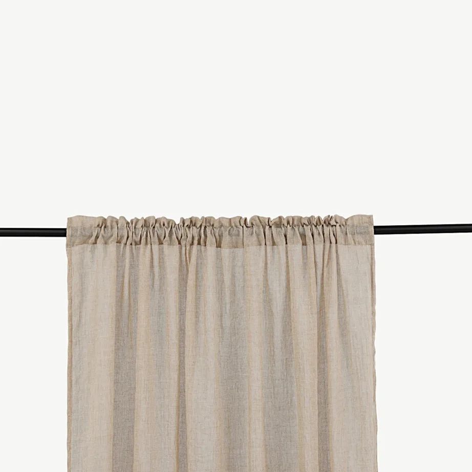 Beež poolläbipaistev kardin Elena, 135×240 cm, polüester, 15931-502 – 4