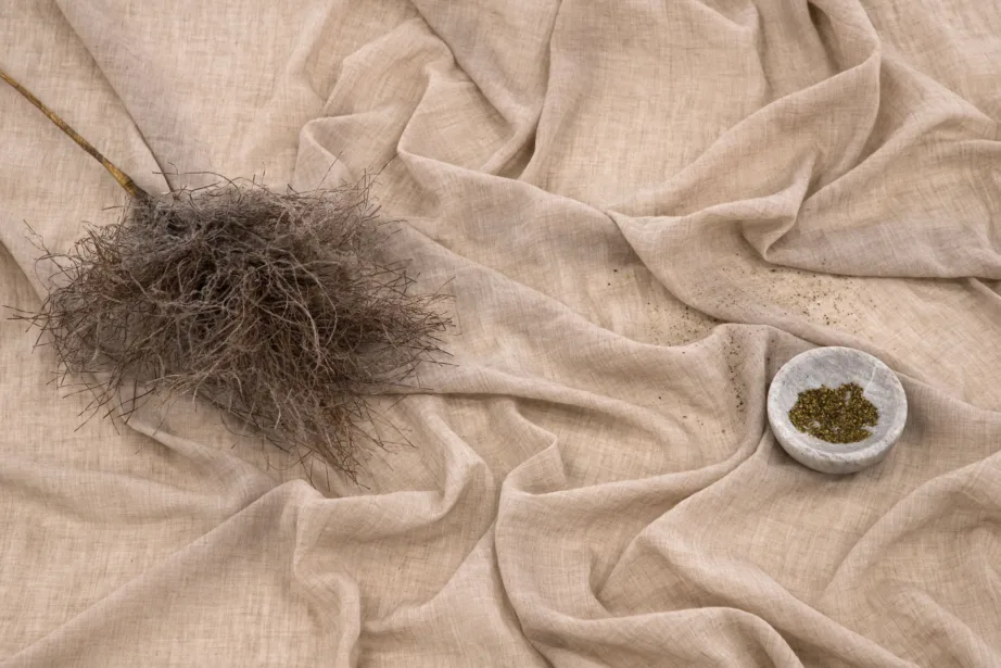 Beež poolläbipaistev kardin Elena, 135×240 cm, polüester, 15931-502 – 7