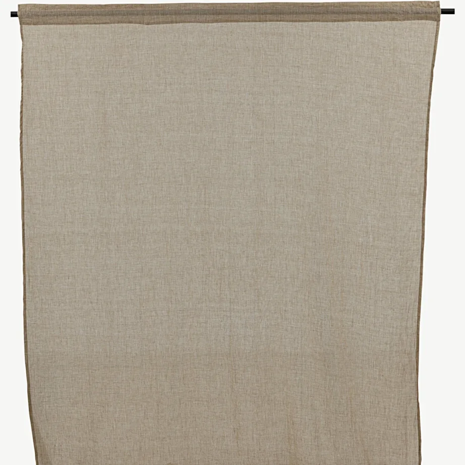 Beež poolläbipaistev polüesterkardin Elena, 135 × 240 cm, 15931-503 – 2