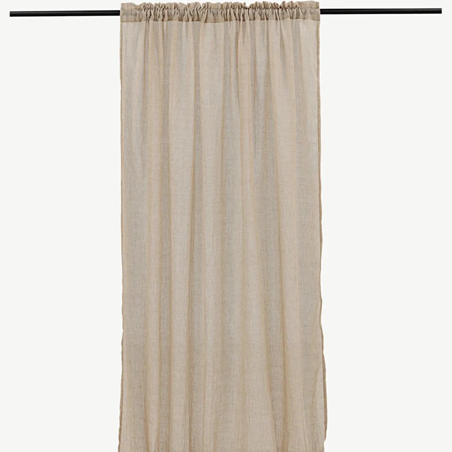 Õhulised beežid kardinad Elena, varjatud aasad, 135×290 cm, 2 tk komplektis, 15932-502