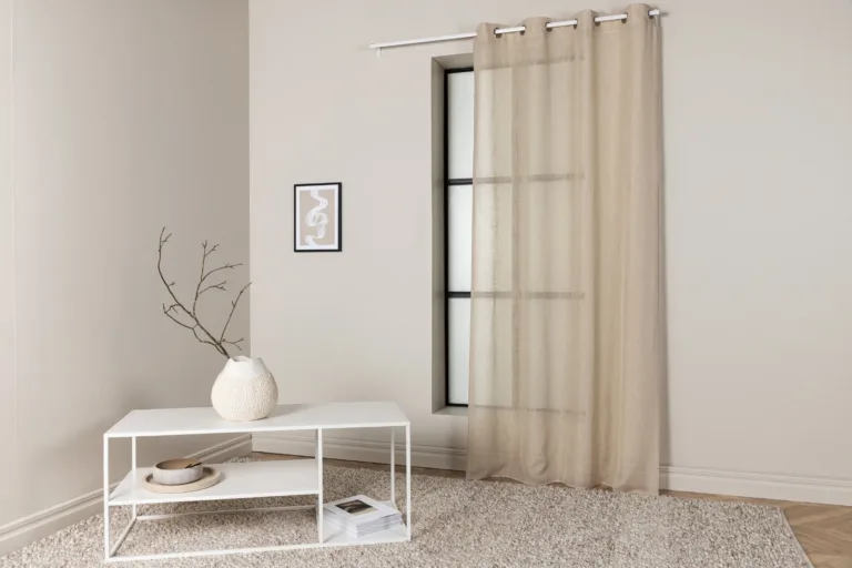 Beežid öösrõngastega polüesterkardinad Kaya, 140 × 240 cm, 2 tk - 15933-602