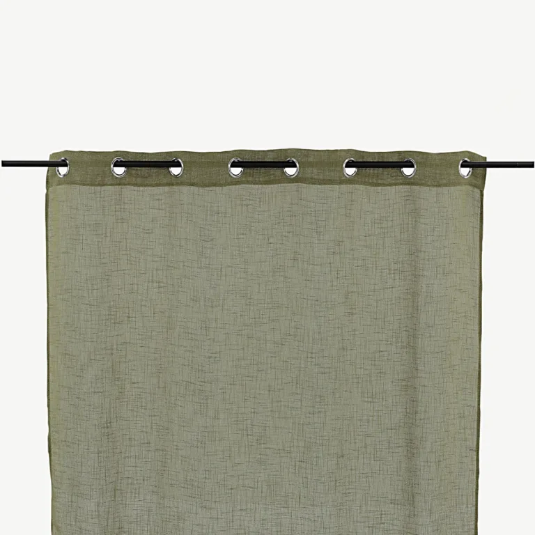 Sammalrohelised öösidega kardinad Kaya (140 × 240 cm, 2 tk, 100% polüester) - 15933-604