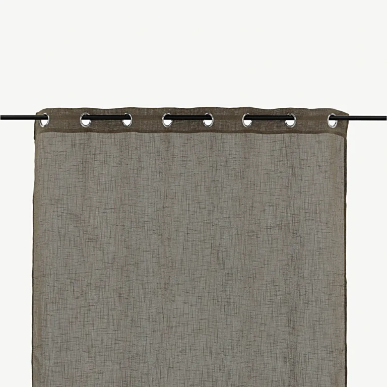 Kaya pruunid silmustega polüesterkardinad (140 × 290 cm, 2 tk) - 15934-603