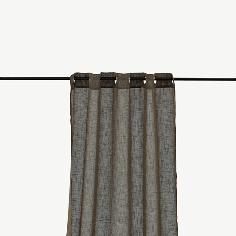 Kaya pruunid silmustega polüesterkardinad (140 × 290 cm, 2 tk) - 15934-603