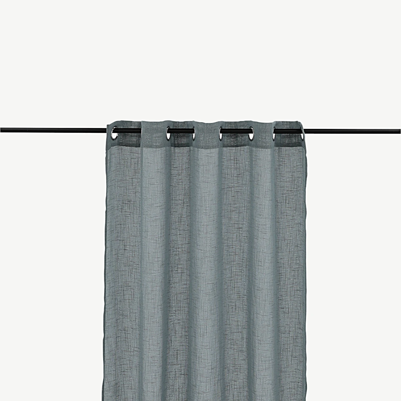 Helehall polüesterkardin öösidega Kaya, 140×290 cm, 2 tk - 15934-605
