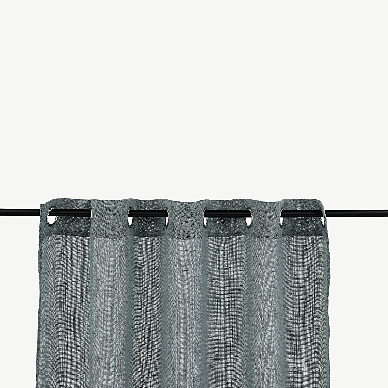 Helehall polüesterkardin öösidega Kaya, 140×290 cm, 2 tk - 15934-605