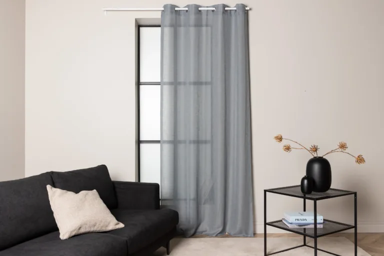 Helehall polüesterkardin öösidega Kaya, 140×290 cm, 2 tk - 15934-605
