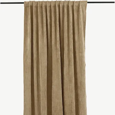 Liivakarva manchester-kardinad Elma (2 tk, 140 × 240 cm, polüester) - 15935-503