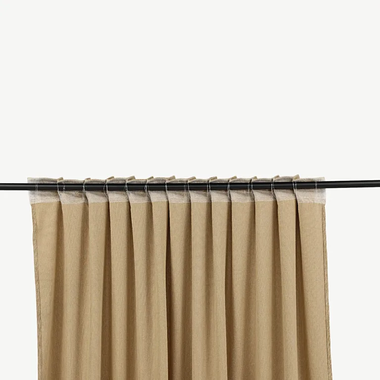 Liivakarva manchester-kardinad Elma (2 tk, 140 × 240 cm, polüester) - 15935-503