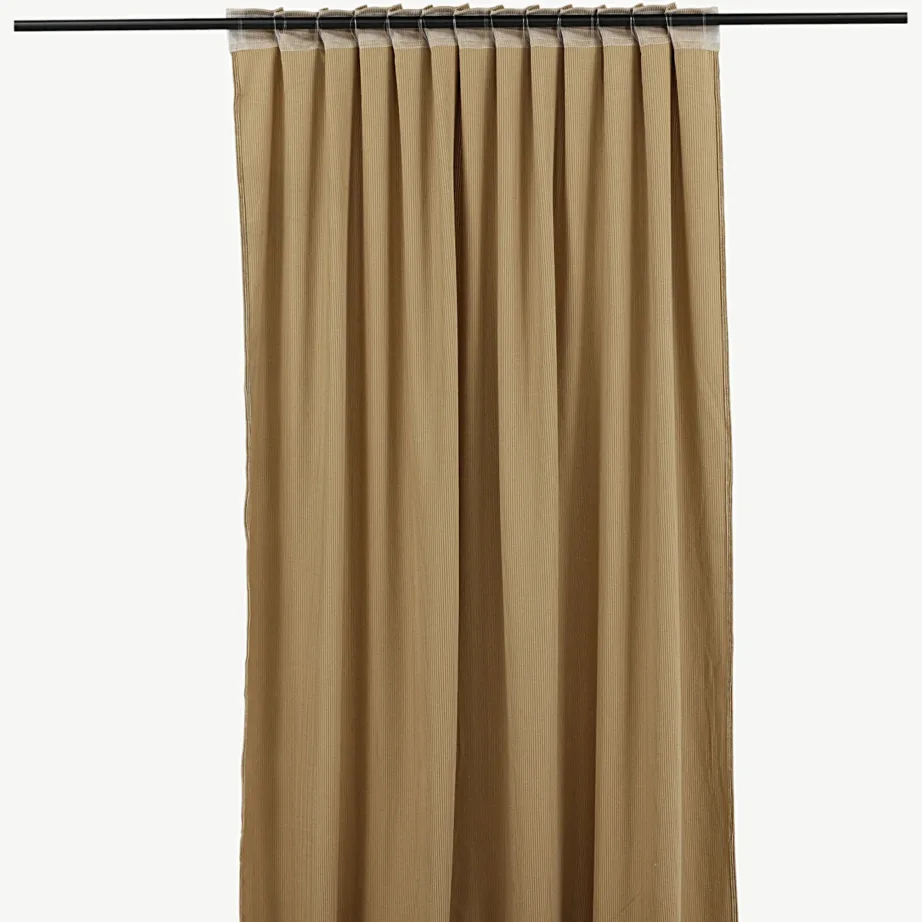 Liivakarva manchester-stiilis polüesterkardinad Elma (140×290 cm), 15936-503 – 3