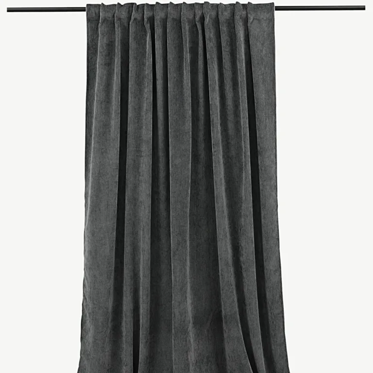 Tumehalli manchester-kangast kardinad Elma, multifunktsionaalse paelaga, 140 × 290 cm - 15936-505