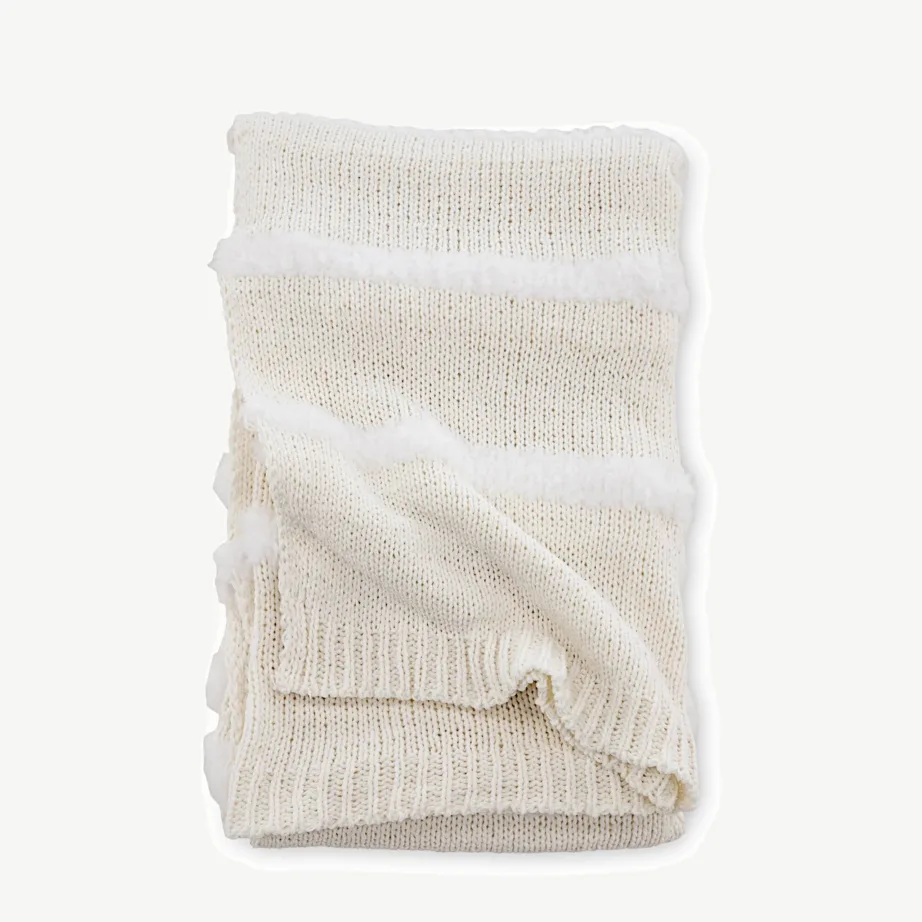 Valge kunstkarusnahast fliispleed Katleen (polüestrist, 130 × 170 cm), 15942-301 – 4