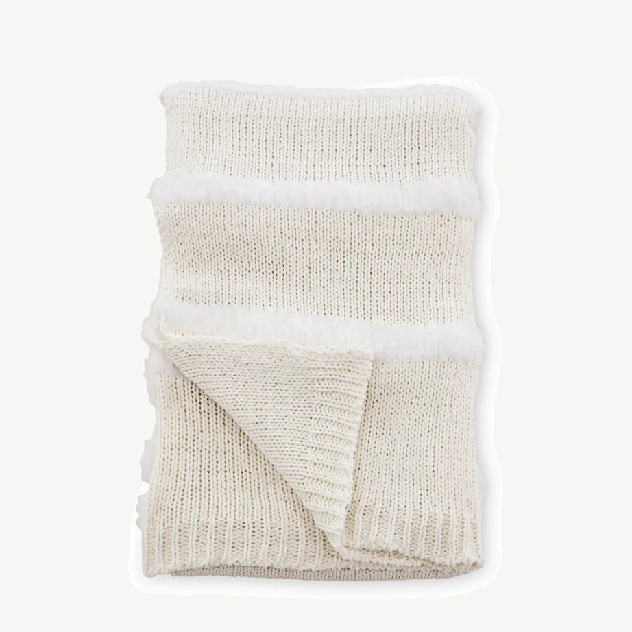 Valge kunstkarusnahast fliispleed Katleen (polüestrist, 130 × 170 cm), 15942-301 – 6