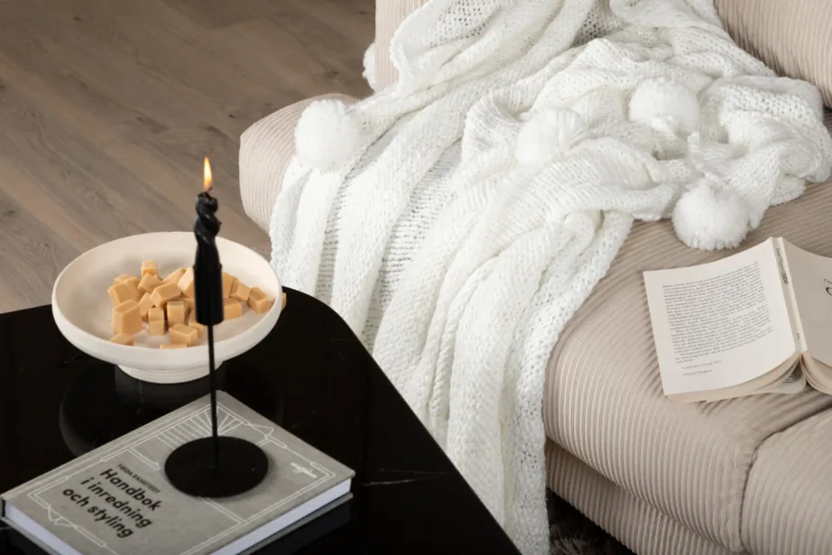 Valge akrüülist pleed tutidega Anny 130 × 170 cm, 15943-201 – 7