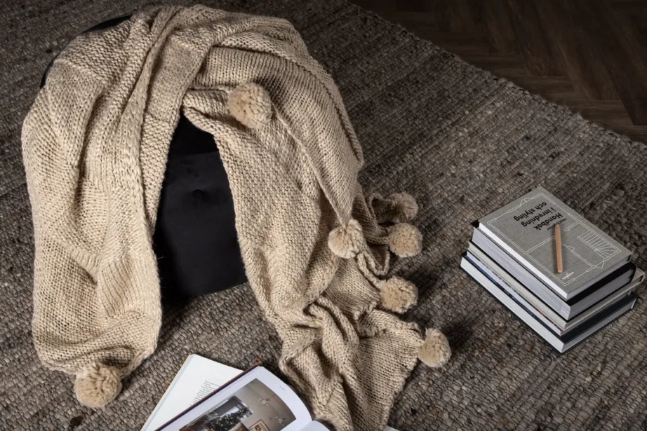 Beež tupsudega akrüülpleed Anny, 130 × 170 cm, 15943-202 – 5