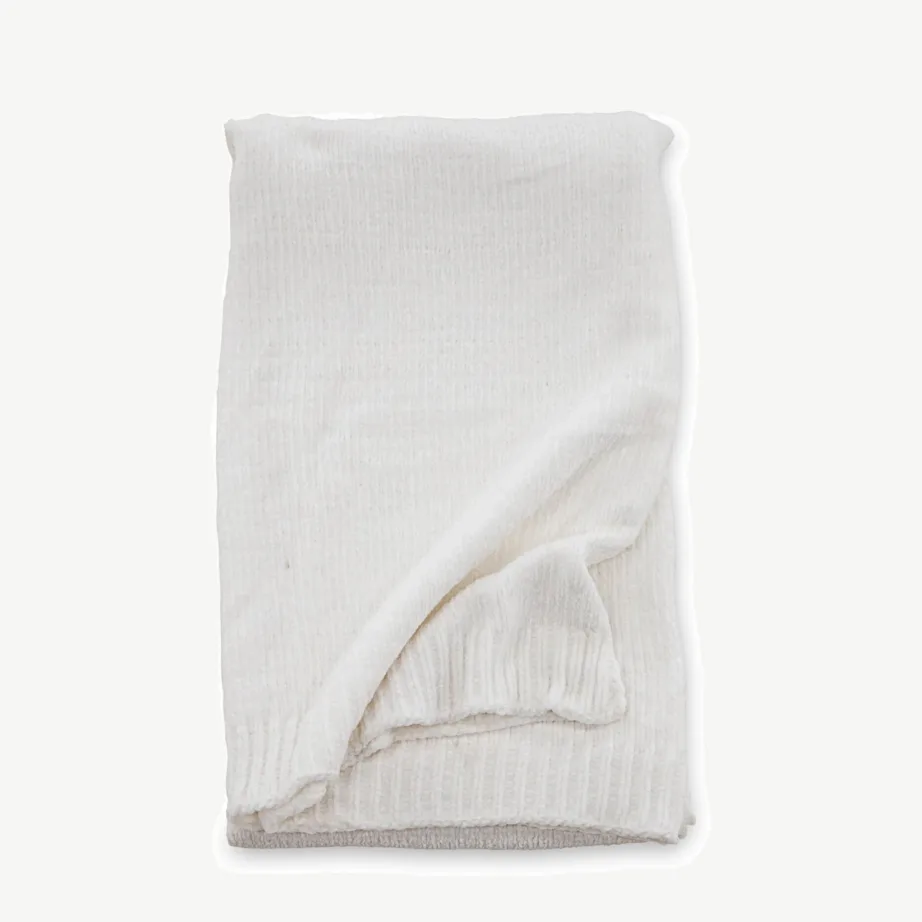 Valge šenillpleed Ally 130×170 cm, 15947-201 – 4