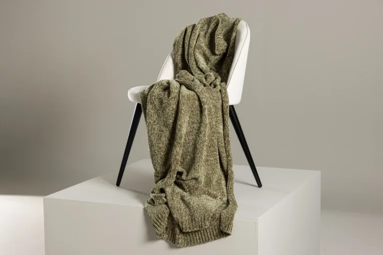 Sammalroheline šenillist polüesterpleed Ally, 130 × 170 cm - 15947-204