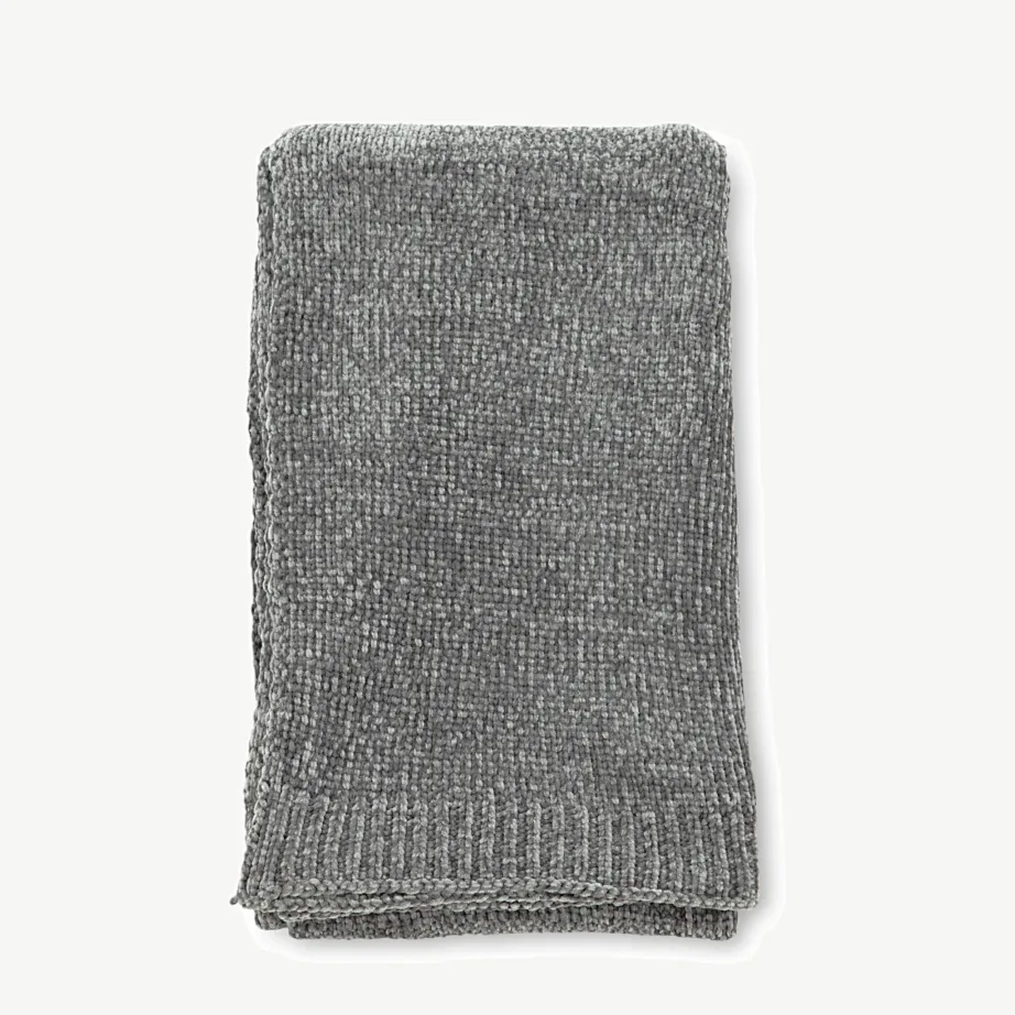 Tumehalli šenillist pleedi Ally (130 × 170 cm, polüester), 15947-205 – 2