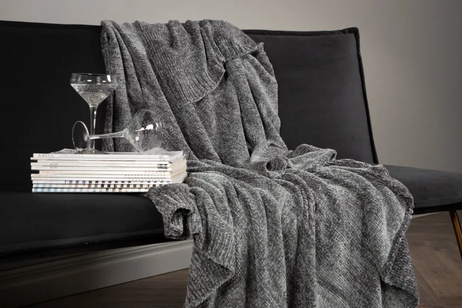 Tumehalli šenillist pleedi Ally (130 × 170 cm, polüester), 15947-205 – 8