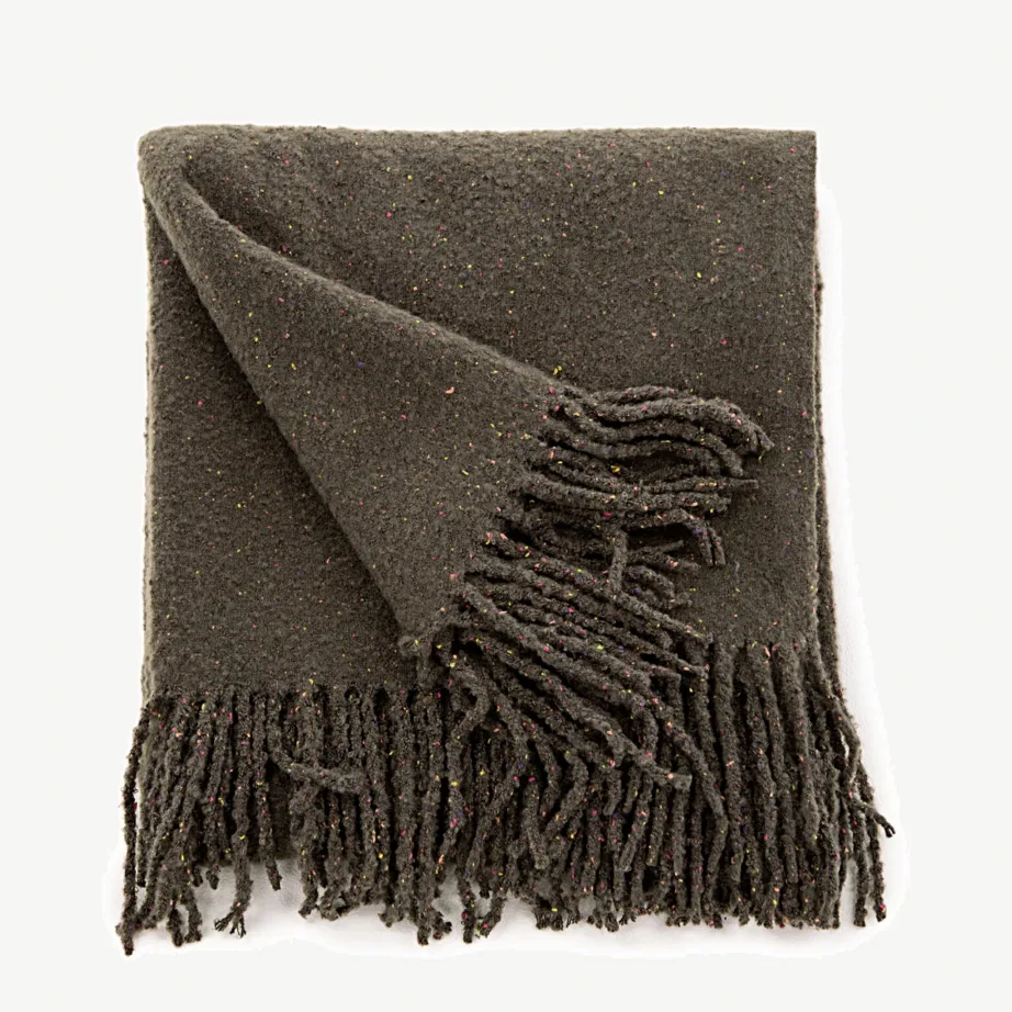 Tumehall narmastega polüesterpleed Tilly (130 × 170 cm), 15950-205 – 3