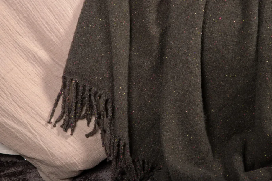 Tumehall narmastega polüesterpleed Tilly (130 × 170 cm), 15950-205 – 12