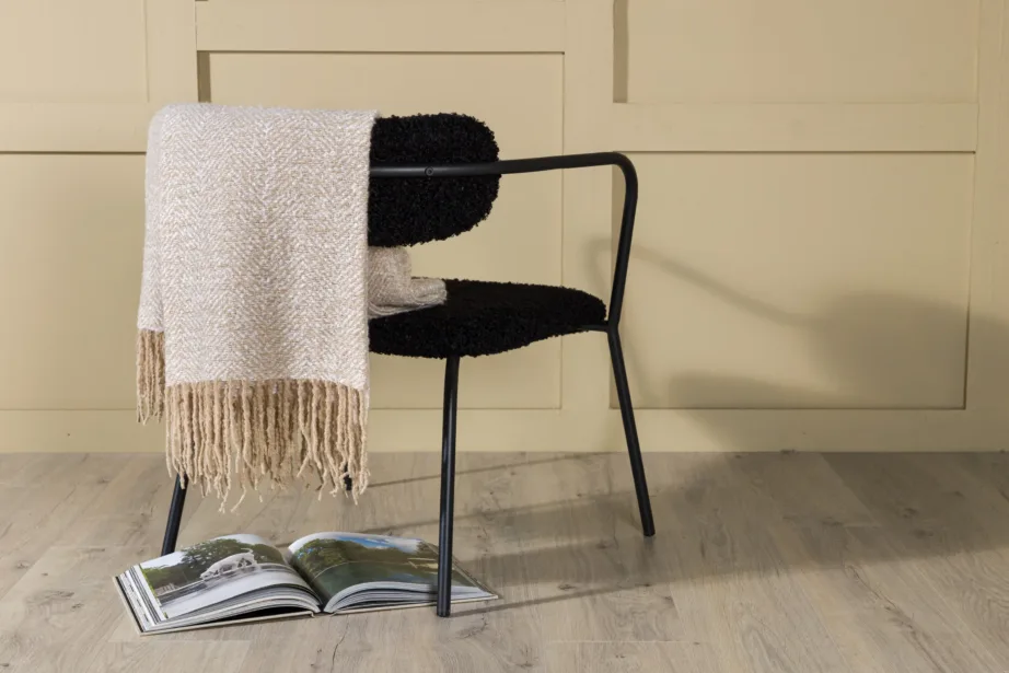 Beež-valge kalanahkses mustris polüester-viskatekike Toby, 130 × 170 cm, 15951-215 – 7