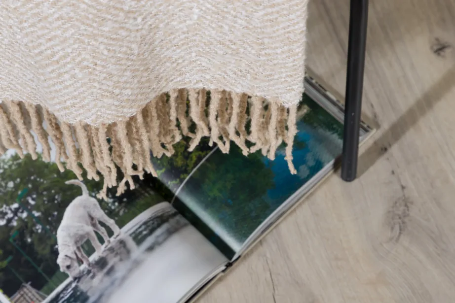 Beež-valge kalanahkses mustris polüester-viskatekike Toby, 130 × 170 cm, 15951-215 – 11