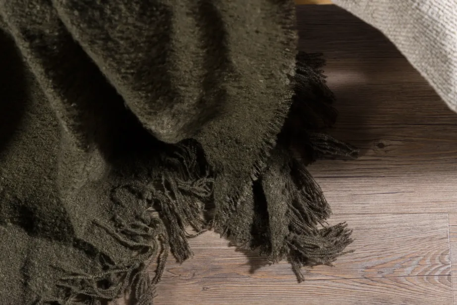 Stanly sammalroheline polüesterpleed narmastega, 130 × 170 cm, 15952-205 – 6