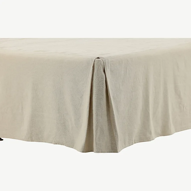 Beež puuvilla-linasegust voodikate Kimmy, 120 × 200 cm - 15959-602