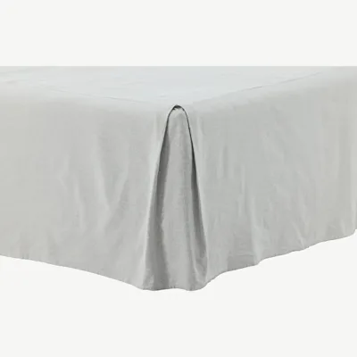 Helehall puuvill-linane voodikate Kimmy 180 × 200 cm - 15959-605