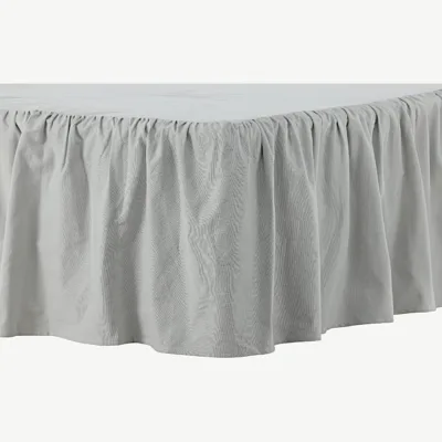 Helehall puuvillane voodiseelik Pixy romantiliste volangidega, 120×200 cm - 15962-505