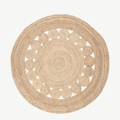 Elise ümmargune džuutvaip, looduslik, ø 200 cm - 15972-103