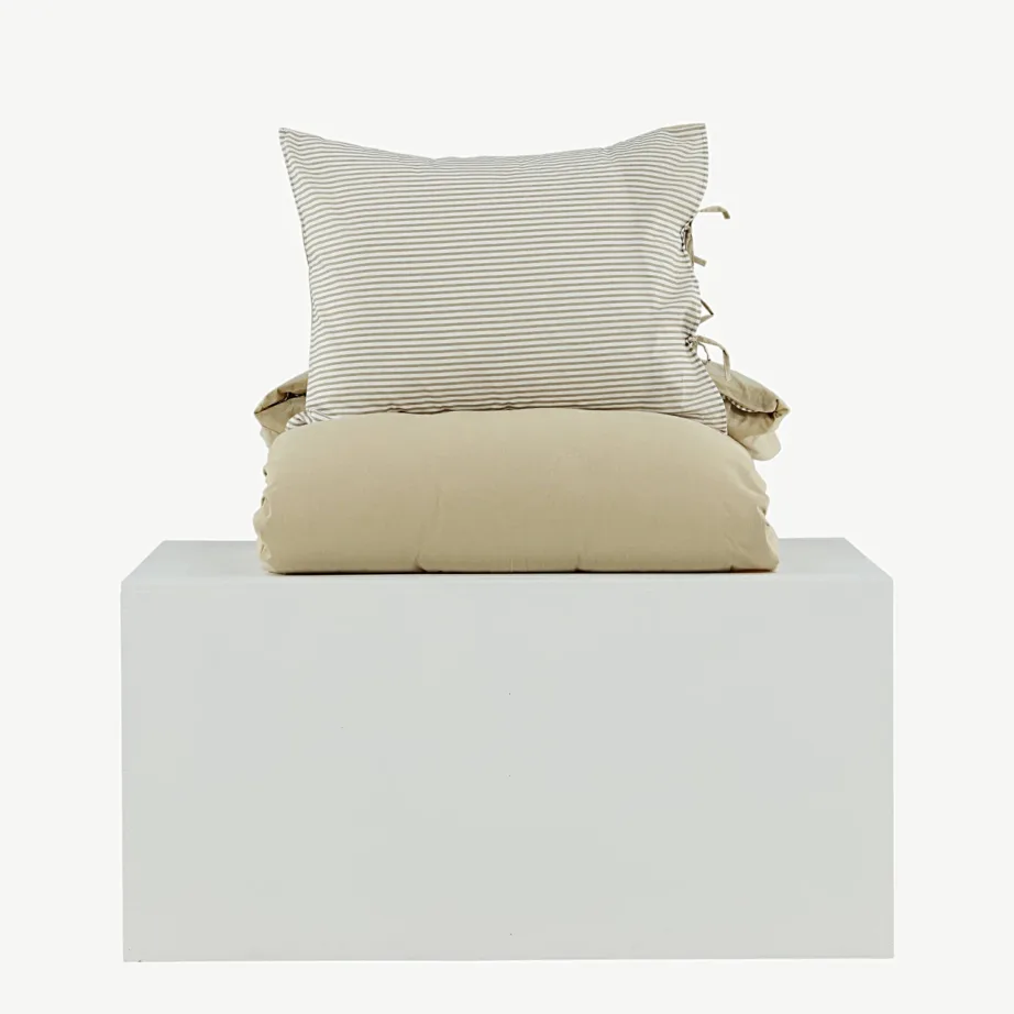 Liivakarva linase ja puuvilla segust voodipesukomplekt Jenna (150 × 200 cm), 15977-602 – 4