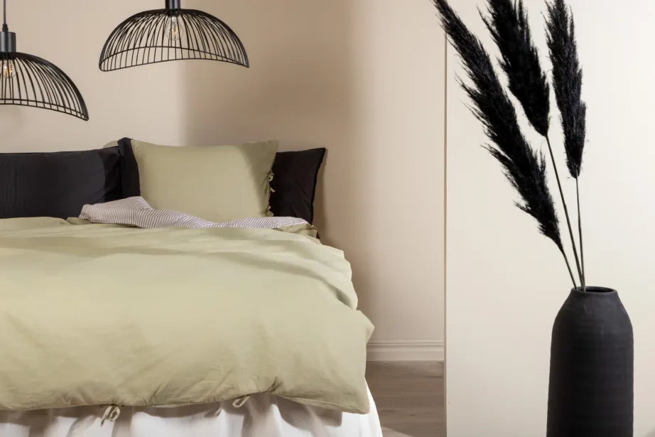 Liivakarva linase ja puuvilla segust voodipesukomplekt Jenna (150 × 200 cm), 15977-602 – 5