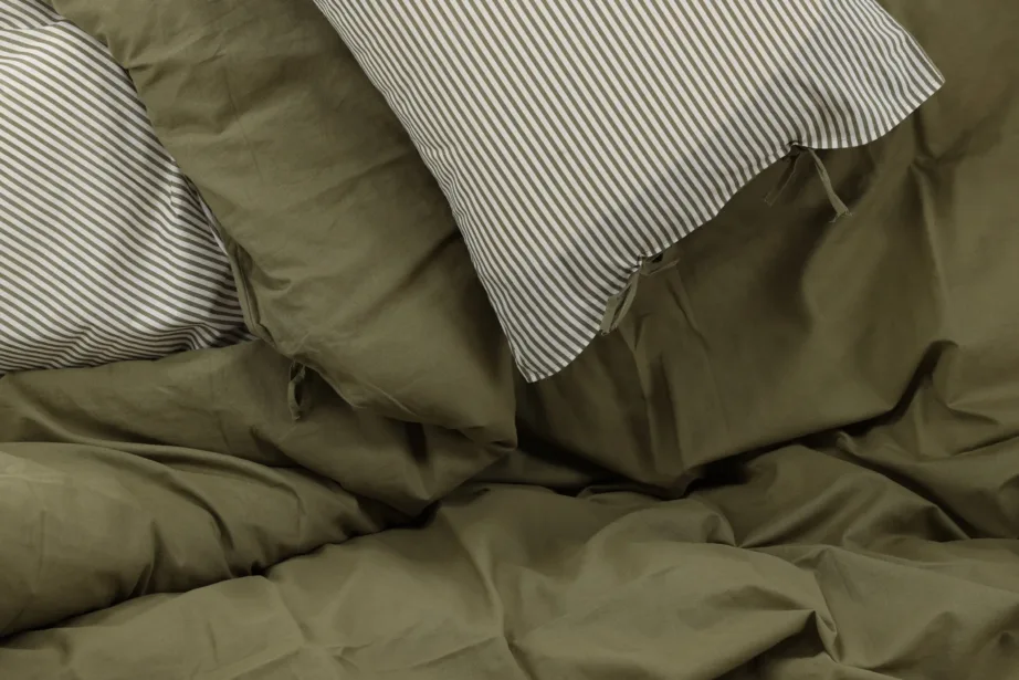 Kahepoolne voodipesukomplekt Jenna, sammalroheline (puuvill/linane, 150×200 cm), 15977-604 – 4