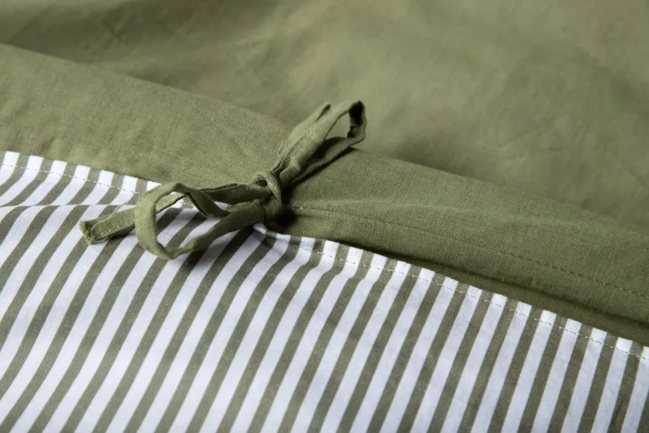 Kahepoolne voodipesukomplekt Jenna, sammalroheline (puuvill/linane, 150×200 cm), 15977-604 – 6