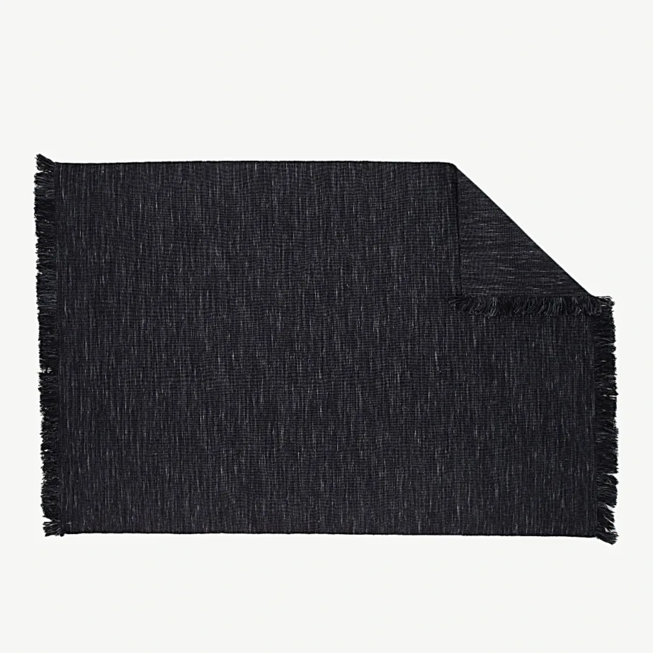 Lamedakoeline villavaip Elton, must, narmastega, 350 × 250 cm, 15978-108