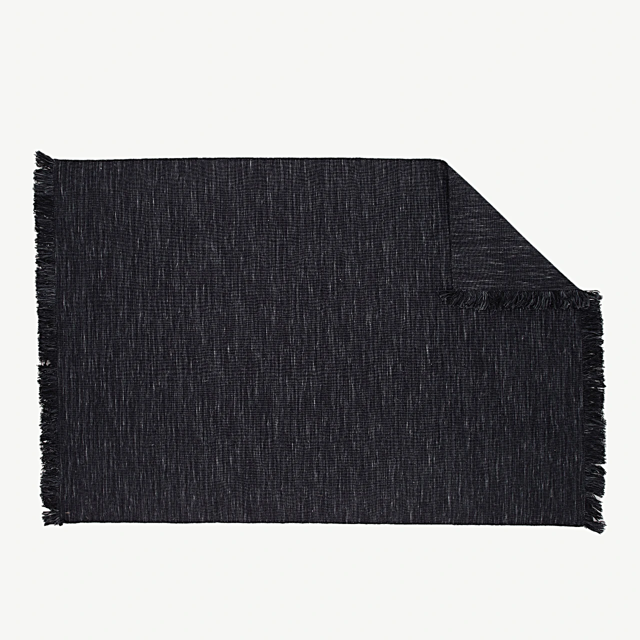 Lamedakoeline villavaip Elton, must, narmastega, 350 × 250 cm - 15978-108