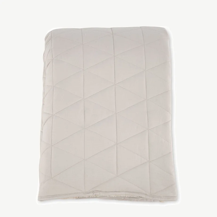 Kahepoolne beež tepitud päevatekk Nilla, 260×180 cm, polüester/sherpa, 15979-702 – 2