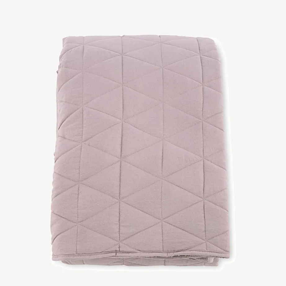 Kahepoolne tepitud päevatekk Nilla tolmuroosas toonis, 260 × 260 cm, 15980-712 – 2