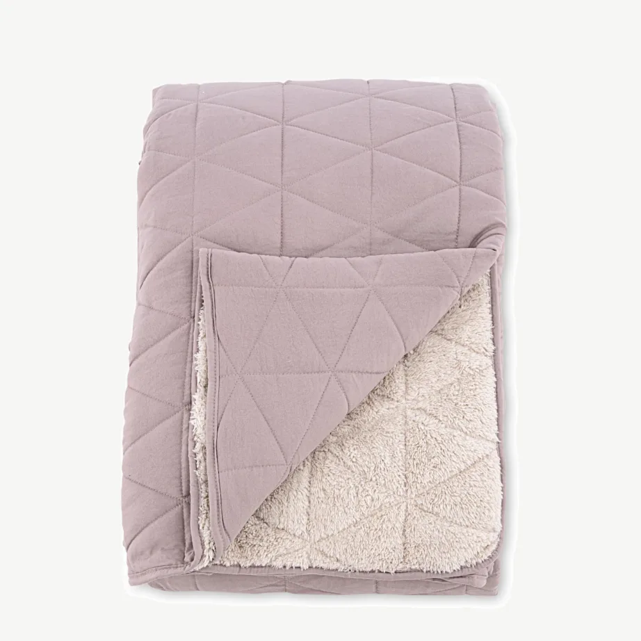 Kahepoolne tepitud päevatekk Nilla tolmuroosas toonis, 260 × 260 cm, 15980-712 – 3