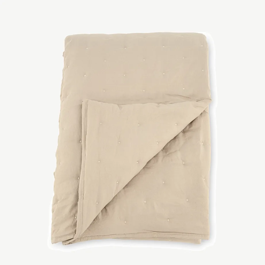 Beež tepitud päevatekk Sallyle (polüester, 180 × 80 cm), 15984-402 – 3