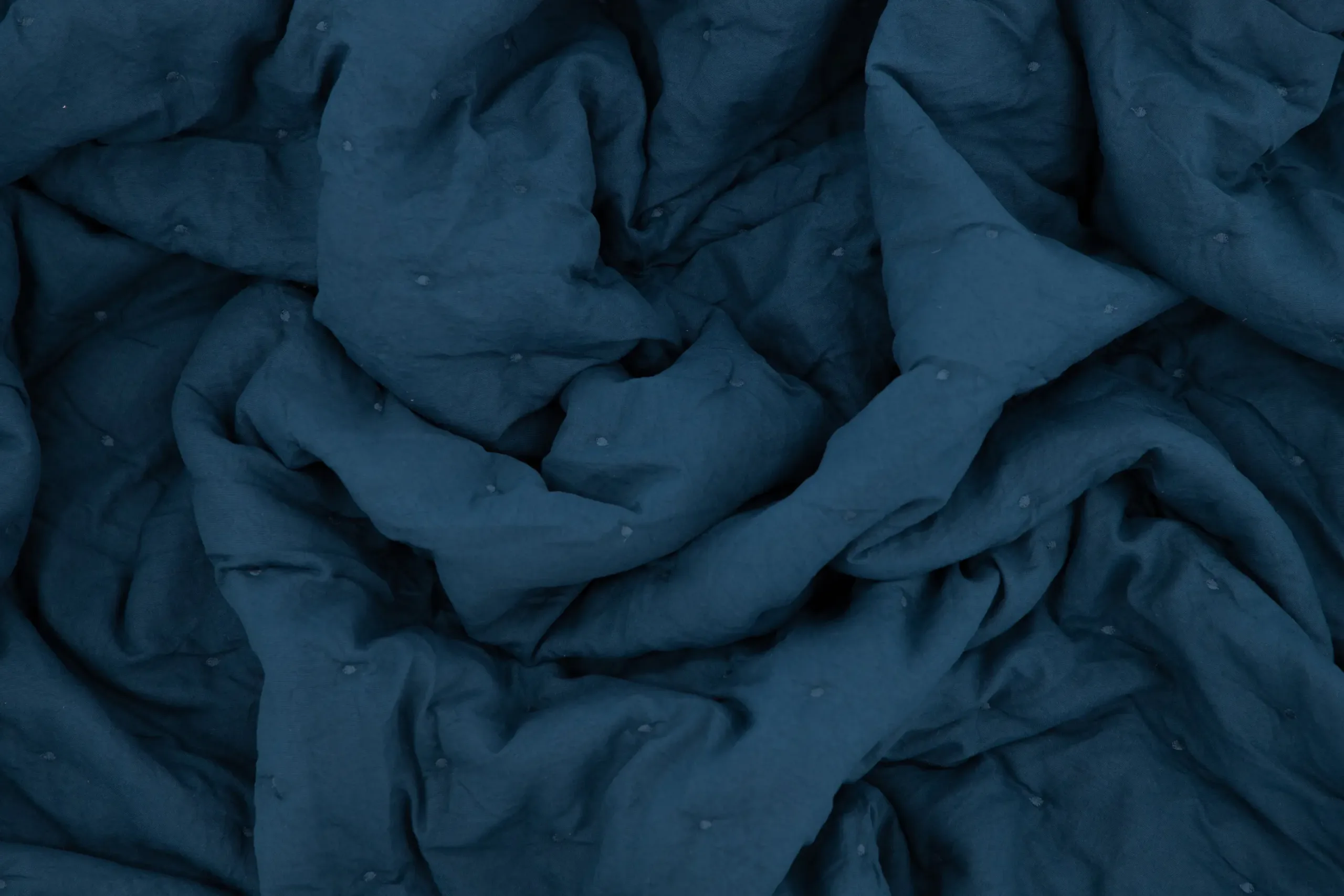 Tepitud voodikate Sally, vesisinine, 180 x 80 cm, polüester - 15984-407