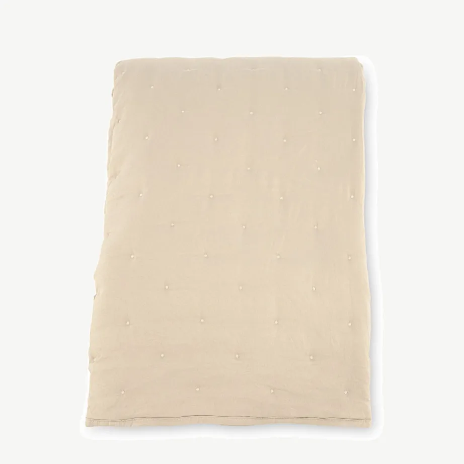 Beež tepitud päevatekk Sally, mikrofiibrist, 260 × 260 cm, 15985-402 – 2