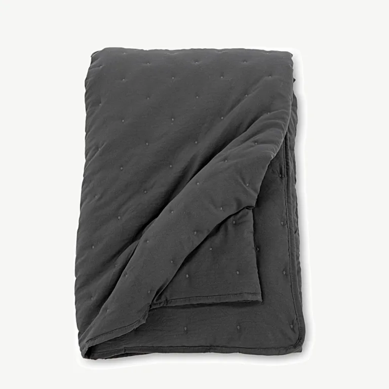 Tepitud mikrofiibrist voodipesukate Sally, antratsiit, 260 × 80 cm - 15986-405