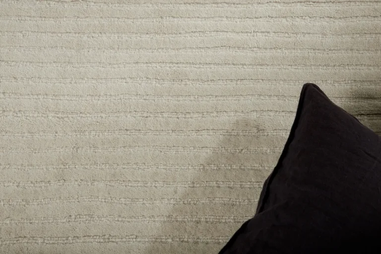 Valge villane ribilise mustriga vaip Milton, 230 × 160 cm - 15989-101