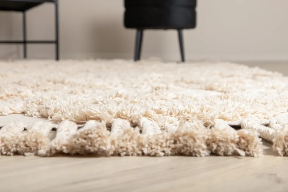 Geomeetrilise mustriga beež puuvillavaip narmastega Hilma, 200 × 300 cm, 15995-557 – 5