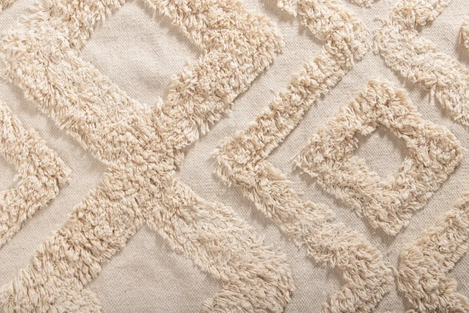 Geomeetrilise mustriga beež puuvillavaip narmastega Hilma, 200 × 300 cm, 15995-557 – 14