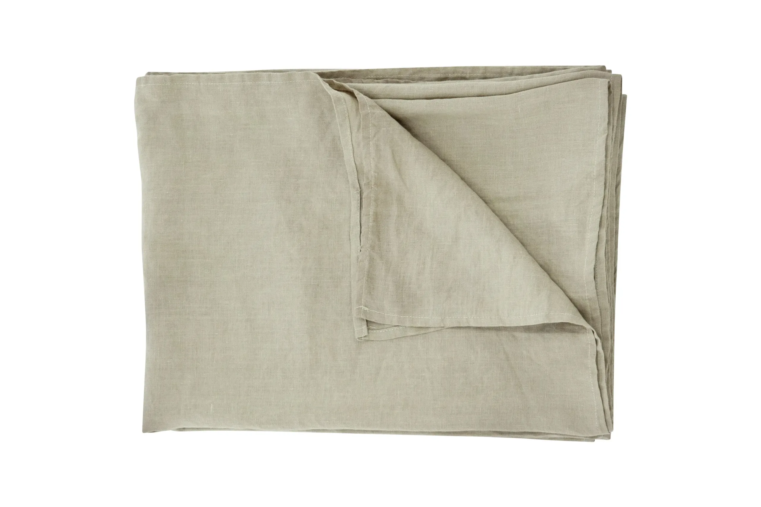 Beež linase välimusega polüester-voodikate Milo, 180 × 260 cm - 16002-602