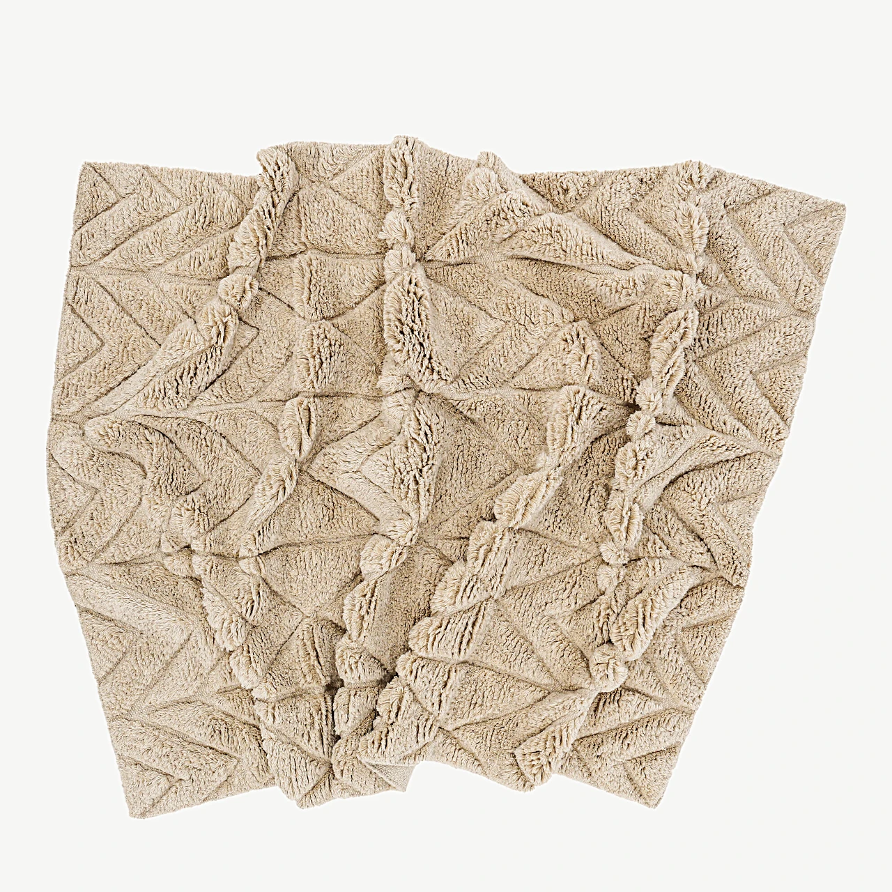 Beež geomeetrilise mustriga villavaip Zoe, 160 × 230 cm - 16003-150